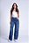 Calça Jeans Wide Leg Bolso Cargo Com Recorte Revanche - Imagem 2