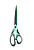 Tesoura Titanium Colors Okachi Ok-008 21,5 Cm Cor Azul-aço - Imagem 1
