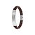 Pulseira Convex de Couro Elite Brown Chapa Grego 21 cm - Imagem 1