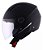 Capacete Norisk Orion Monocolor Preto Fosco Capacete Aberto - Imagem 3
