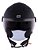Capacete Norisk Orion Monocolor Preto Fosco Capacete Aberto - Imagem 2
