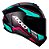 CAPACETE AXXIS DRAKEN WIND MATT BLACK/TIFFANY/PINK - Imagem 4