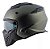 Capacete Norisk Darth Monocolor Cinza Fosco - Imagem 3