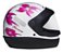 Capacete San Marino Feminino Branco rosa - Imagem 1