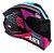 CAPACETE ASX DRAKEN COUGAR BRILHO PRETO/PINK/TIFFANY - Imagem 3