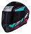 Capacete Moto Asx Draken Wind Preto Fosco Tiffany Pink - Imagem 2