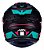 Capacete Moto Asx Draken Wind Preto Fosco Tiffany Pink - Imagem 4