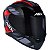 Capacete ASX CITY Start Brilho Preto Vermelho Cinza - Imagem 3