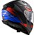 Capacete Ls2 Ff811 Vector II Absolute Preto Fosco Azul Vermelho - Imagem 4