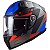 Capacete Ls2 Ff811 Vector II Absolute Preto Fosco Azul Vermelho - Imagem 2