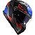 Capacete Ls2 Ff811 Vector II Absolute Preto Fosco Azul Vermelho - Imagem 3