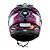 Capacete Texx Fechado Hawk Genesis Rosa Azul Branco - Imagem 5