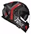 Capacete Race Tech Volt Abstrak Preto Fosco Vermelho - Imagem 2