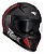 Capacete Race Tech Volt Abstrak Preto Fosco Vermelho - Imagem 4