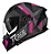 Capacete Race Tech Volt Abstrak Preto Fosco Rosa - Imagem 1