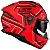 Capacete Ls2 Stream 2 Ff808 Maze Laranja Black - Imagem 3