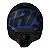 Capacete Norisk Razor Full Preto e Azul Fosco - Imagem 4