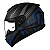 Capacete Norisk Razor Full Preto e Azul Fosco - Imagem 2