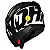 Capacete Norisk Razor Full Preto e Branco - Imagem 3