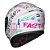 Capacete Race Tech Hit Faster Branco e Rosa - Imagem 8