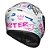 Capacete Race Tech Hit Faster Branco e Rosa - Imagem 9