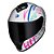 Capacete Race Tech Hit Faster Branco e Rosa - Imagem 4