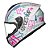 Capacete Race Tech Hit Faster Branco e Rosa - Imagem 3