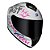 Capacete Race Tech Hit Faster Branco e Rosa - Imagem 5
