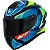 Capacete MT Targo S Diogo Moreira 2023 C7 - Azul/Verde Fosco - Imagem 3