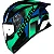 Capacete Norisk Flow Pulse Verde Azul - Imagem 1