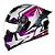Capacete LS2 FF358 Pro Estellar Preto Roxo e Rosa - Imagem 3