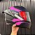 Capacete FF810 Vigo Vision Azul Marinho Fucsia - Imagem 1