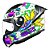Capacete Ls2 Vigo Space Attack Branco Roxo - Imagem 9