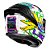 Capacete Ls2 Vigo Space Attack Branco Roxo - Imagem 4