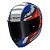 Capacete Ls2 Ff810 Vigo Spinn Cinza/Azul Fosco - Imagem 3