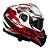 Capacete Ls2 Strobe II FF908 Xdron Branco Vermelho - Imagem 2