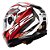 Capacete Ls2 Strobe II FF908 Xdron Branco Vermelho - Imagem 3