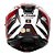 Capacete Ls2 Strobe II FF908 Xdron Branco Vermelho - Imagem 7