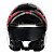 Capacete Ls2 Strobe II FF908 Xdron Branco Vermelho - Imagem 8