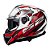 Capacete Ls2 Strobe II FF908 Xdron Branco Vermelho - Imagem 6