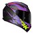 Capacete Norisk Razor Ghost Preto Fosco/Roxo - Imagem 2