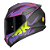 Capacete Norisk Razor Ghost Preto Fosco/Roxo - Imagem 1