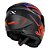 Capacete Norisk Razor Ghost Preto Fosco/Laranja - Imagem 6
