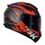 Capacete Norisk Razor Ghost Preto Fosco/Laranja - Imagem 2