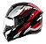 Capacete Peels Spike Ii Bsn Preto Vermelho - Imagem 1