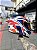 Capacete Norisk Flow Pulse Branco Azul Vermelho - Imagem 4