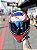 Capacete Norisk Flow Pulse Branco Azul Vermelho - Imagem 3