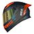 Capacete Norisk Flow Daytona Azul Fosco Laranja - Imagem 1