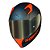 Capacete Norisk Flow Daytona Azul Fosco Laranja - Imagem 5