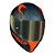 Capacete Norisk Flow Daytona Azul Fosco Laranja - Imagem 3